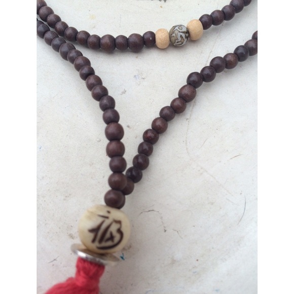 Silver & Sage Mini Mala - Picture 2 of 2